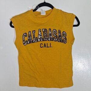 Calabasas Cali Kids Yellow Short Sleeve Tee